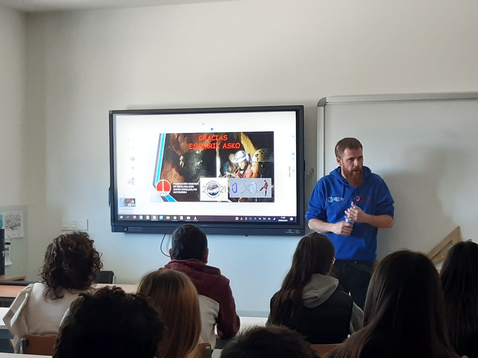 Charla en el instituto El Cierzo de Ribaforada